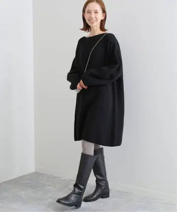 SLOBE IENA 슬로브 이에나 파인 울 니트 미니 원피스