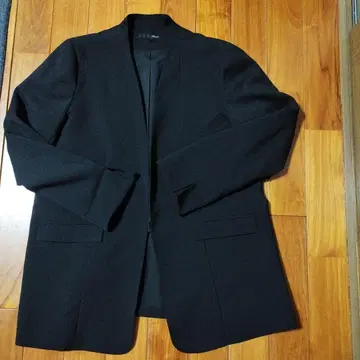 블랙 노카라 자켓 3L