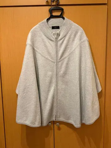 레킵 그레이 케이프 코트 집업