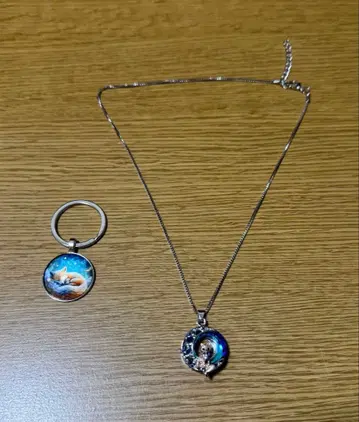 [ 오샤레 ] 여우 목걸이와 키링 액세서리