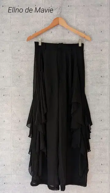 Ellno de Mavie 엘르노데마비 시어 플레어 팬츠 사이드 프릴