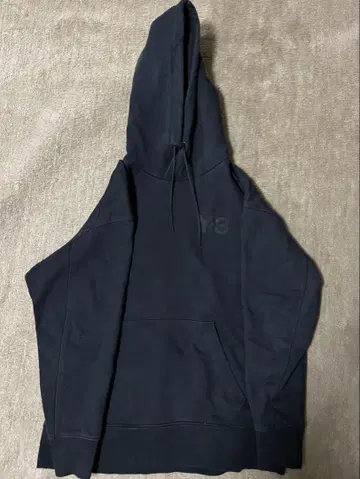 Y-3 블랙 후드 부착 후드티