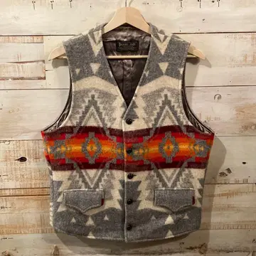70s PENDLETON x Beaver State 네이티브 무늬 베스트