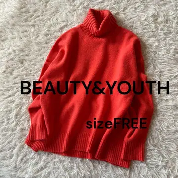 BY 울 캐시미어 아쿠아 루즈 터틀넥 니트 풀오버