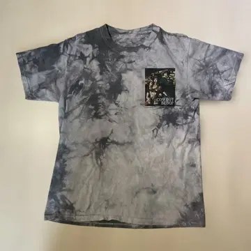 카우보이 비밥 타이 다이 패턴 T셔츠 S 사이즈