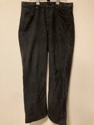 AURALEE SELVEDGE FADED LIGHT DENIM PANTS