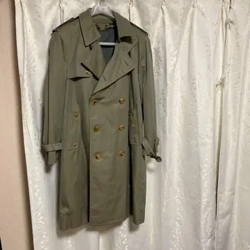 더블 브레스트 트렌치코트 올리브 90A-4