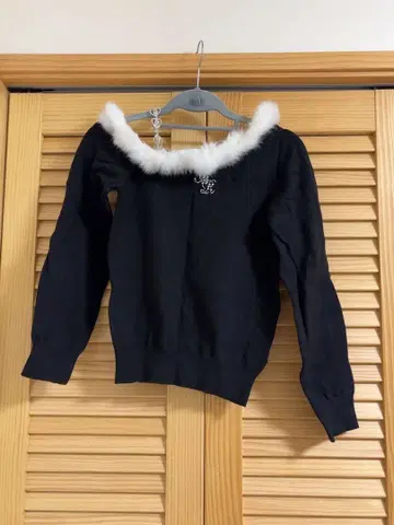 Ank Rouge 원숄 퍼 니트 풀오버