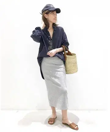 L'Appartement AMERICANA OX shirts 네이비