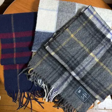 Bleu Bleuet 울 머플러 3개 세트