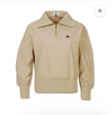 [컨디션 최상] WAAC WOMEN 트리코 타프타 하프 지퍼 샌드 베이지