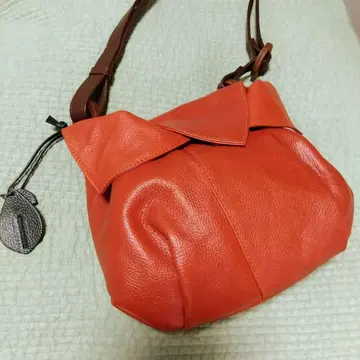 새상품급 마더하우스 꽃잎 백 숄더&사선 가케 가능 오렌지 계열 경량