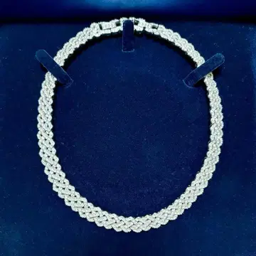 스와로브스키 뜨개질 목걸이 초커