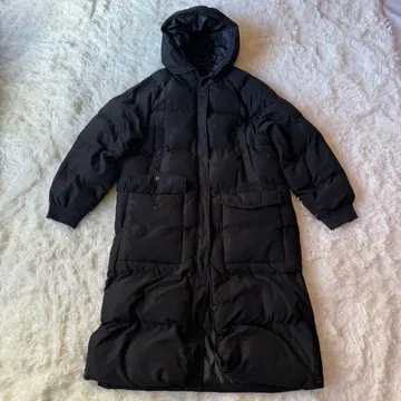 hotping 사이즈 (1) M-L 다운 자켓 롱 기장 인기 블랙