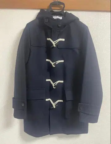 뷰티앤유스 더플 코트 네이비