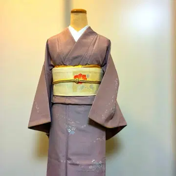 워셔블 기모노, 순수 실크 염색 오비 세트