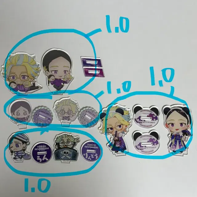 도쿄리벤저스 도리벤 하이타니 란 린도 아크릴 스탠드