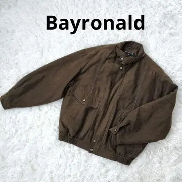 [ 새상품급 ] Bayronald 블루종 L 브라운 점퍼 풀 집업