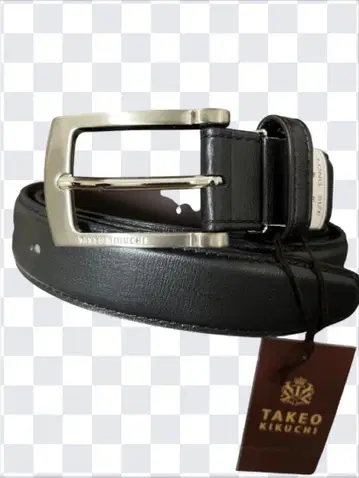 미사용 TAKEO KIKUCHI 가죽 벨트 블랙 일본제 박스 포함