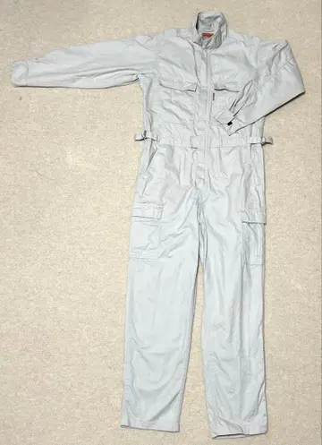 라이트 그레이 긴팔 오버롤