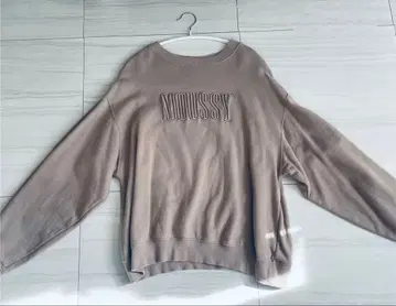 MOUSSY 베이지 오버 사이즈 맨투맨
