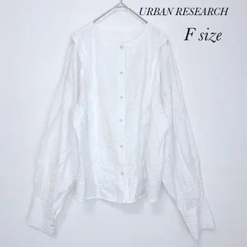 어반 리서치 노카라 블라우스 보더 무늬 여성용 F