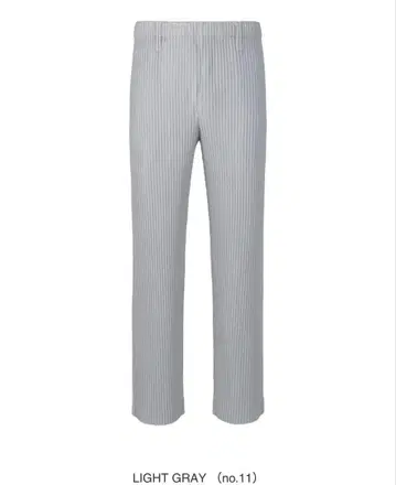 미사용 새상품 옴므플리세 스트레이트 팬츠 1 BASIC 그레이