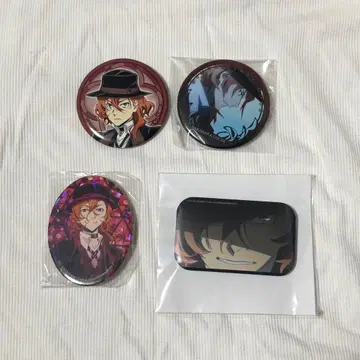 문호 스트레이독스 나카하라 츄야 캔뱃지 4개 세트