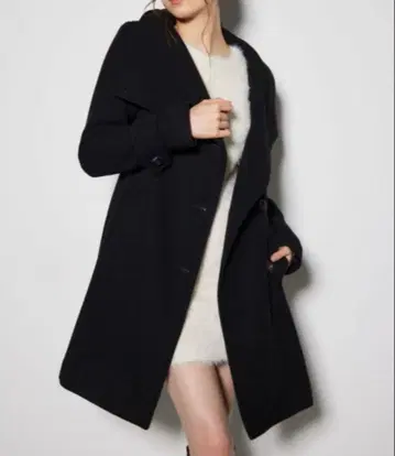 [ rienda ] 오버넥 신데렐라 라인 미니 코트