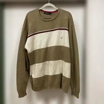 코튼 니트 스웨터 NAUTICA/노티카