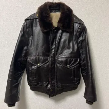 [ VINTAGE ] G-1 플라이트 자켓 가죽 빈티지 70s