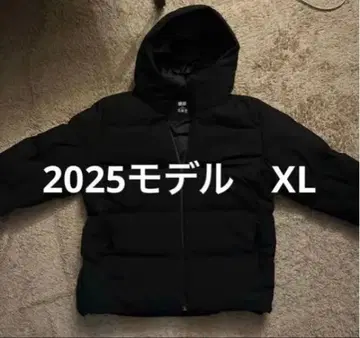 유니클로 심리스 다운 후드티 XL 2025 브라운