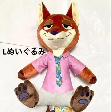 디즈니 주토피아2 L 봉제 인형 닉 와일드