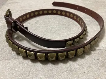 가죽 스터드 벨트 소가죽 새상품