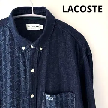 LACOSTE 데님 셔츠 긴팔 라코스테 남성용
