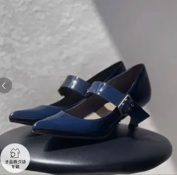 mamian 에나멜 펌프스 네이비 23.0 미사용
