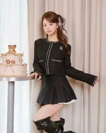 Darich 스팽글 트위드 미니 스커트