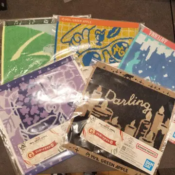 Mrs. GREEN APPLE 1번 복권 자카드 타월 5개 세트