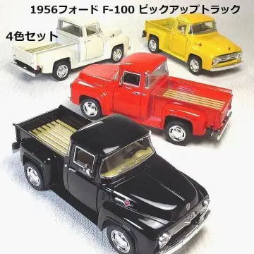 1956 포드 F-100 픽업 트럭 4대 세트 1/38 새상품