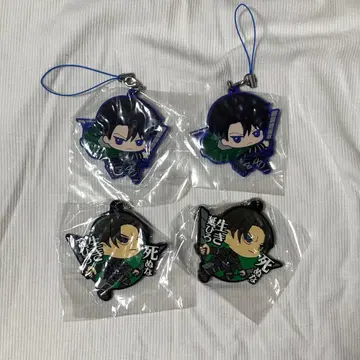 진격의 거인 리바이 러버 스트랩 4개 세트