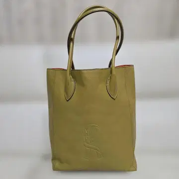 로베르타 오일 누메 가죽 토트백 올리브