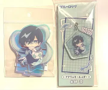 블루 록 파스텔 팝 아크릴 스탠드 이토시 린 아크릴 키링