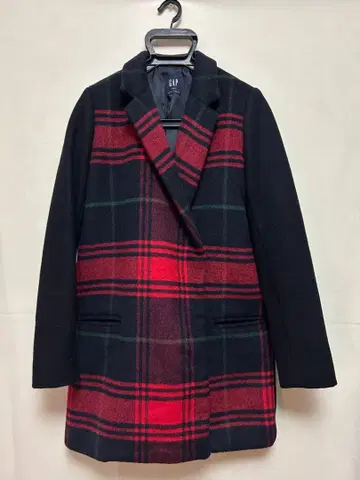 GAP 체크 울 코트