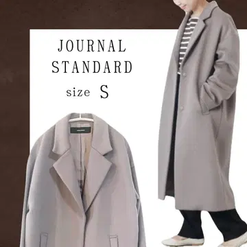 [ JOURNAL STANDARD ] 슈퍼 140 비버 울 롱 코트