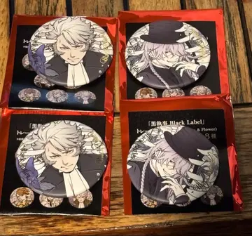흑집사 Black Label 장의사 & 볼프람 캔뱃지 4개 세트