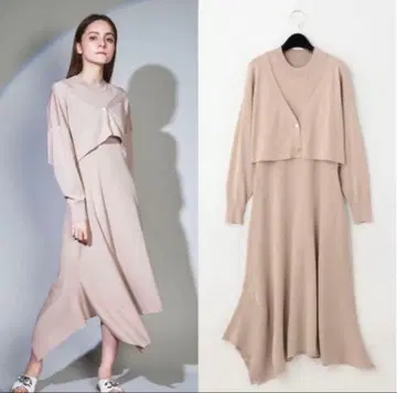 그레이스 콘티넨탈 니트 원피스 새상품급