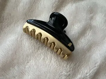 ALEXANDRE DE PARIS 헤어 클립 블랙/골드