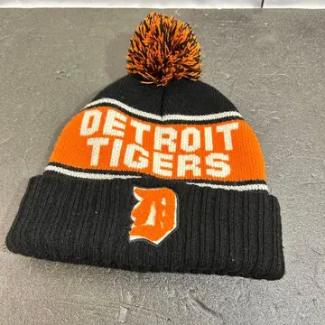 Cooperstown 디트로이트 타이거즈 니트 모자 폼폼