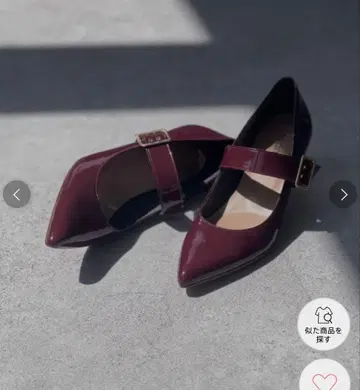 마미안 에나멜 펌프스 보르도 23.0 미사용