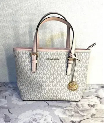 마이클코어스 그레이/핑크 숄더백